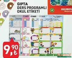 GIPTA DERS PROGRAMLI OKUL ETİKETİ indirimli fiyat GIPTA DERS PROGRAMLI OKUL ETİKETİ fiyat ve kampanya bilgisi